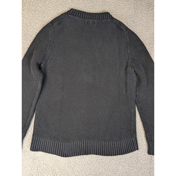 J. Crew Women's Classic Crew Neck Sweater Size Medium Ribbed Knit Black Preppy - Picture 10 of 11